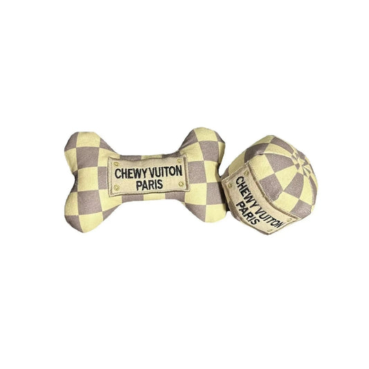 designer inspired dog chew toys