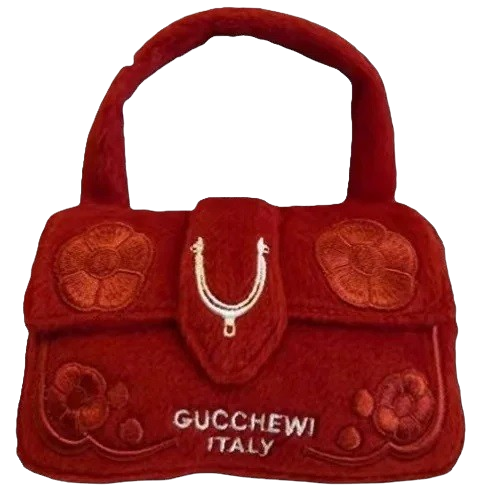 designer bag chew toy